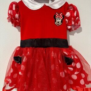2T Red Minnie Mouse Sparkle Dress